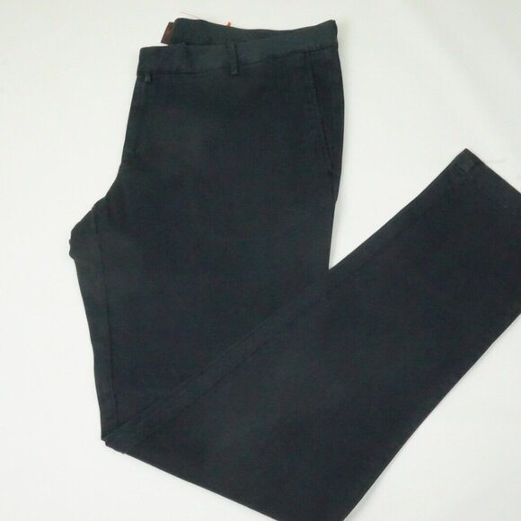 Isaia S Tinto Capo Blue Twill Cotton Blend Casual Mens Chino Pants 46R EU NEW